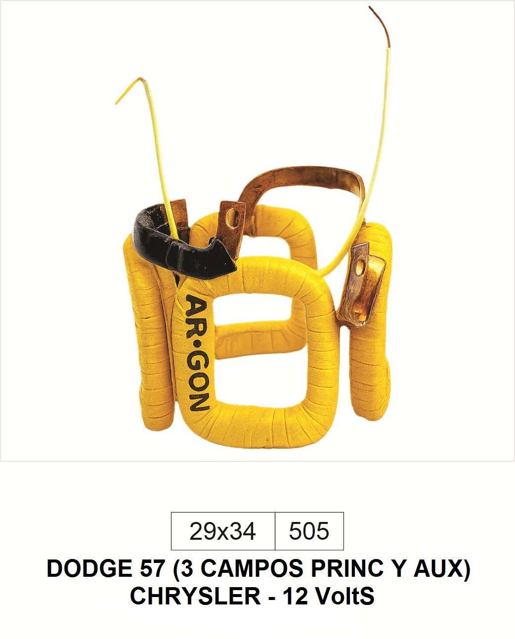 DODGE 57  3 CAMPOS AUXILIARES Y 1 PRICIPAL